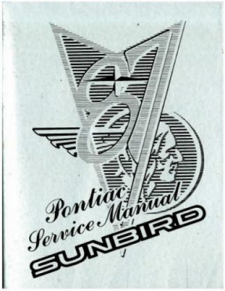 Used 1987 Pontiac Sunbird Factory Service Manual