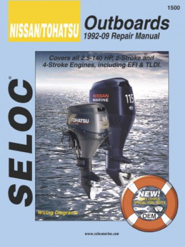 Seloc Nissan Tohatsu 1992-2009 25-140HP All Engines Repair Manual