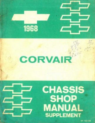 Used 1968 Chevrolet Corvair Shop Manual Supplement