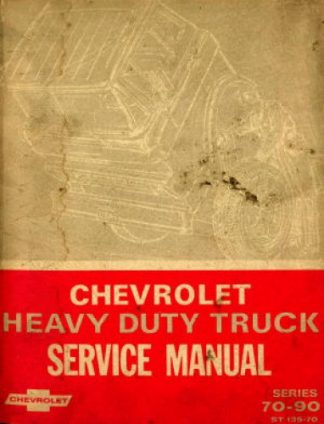 Chevrolet Heavy Duty Truck Service Manual 1970 Used
