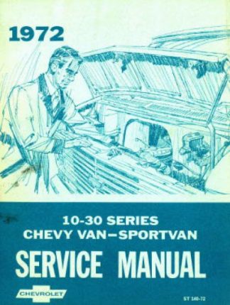Chevy Van and Sport Van Service Manual 1972 Used