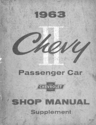 1963 Chevrolet Chevy II Shop Manual Supplement