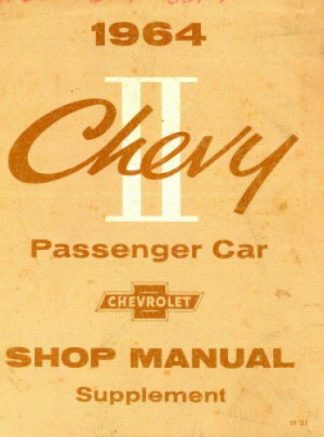 Used 1964 Chevrolet Chevy II Shop Manual Supplement