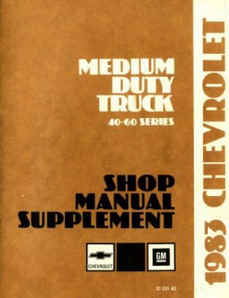 Chevrolet Medium Duty Truck Shop Manual Supplement 1983 Used