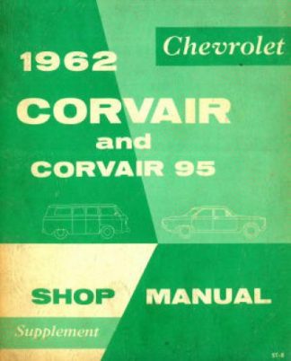 Used 1962 Chevrolet Corvair And Corvair 95 Shop Manual Supplement