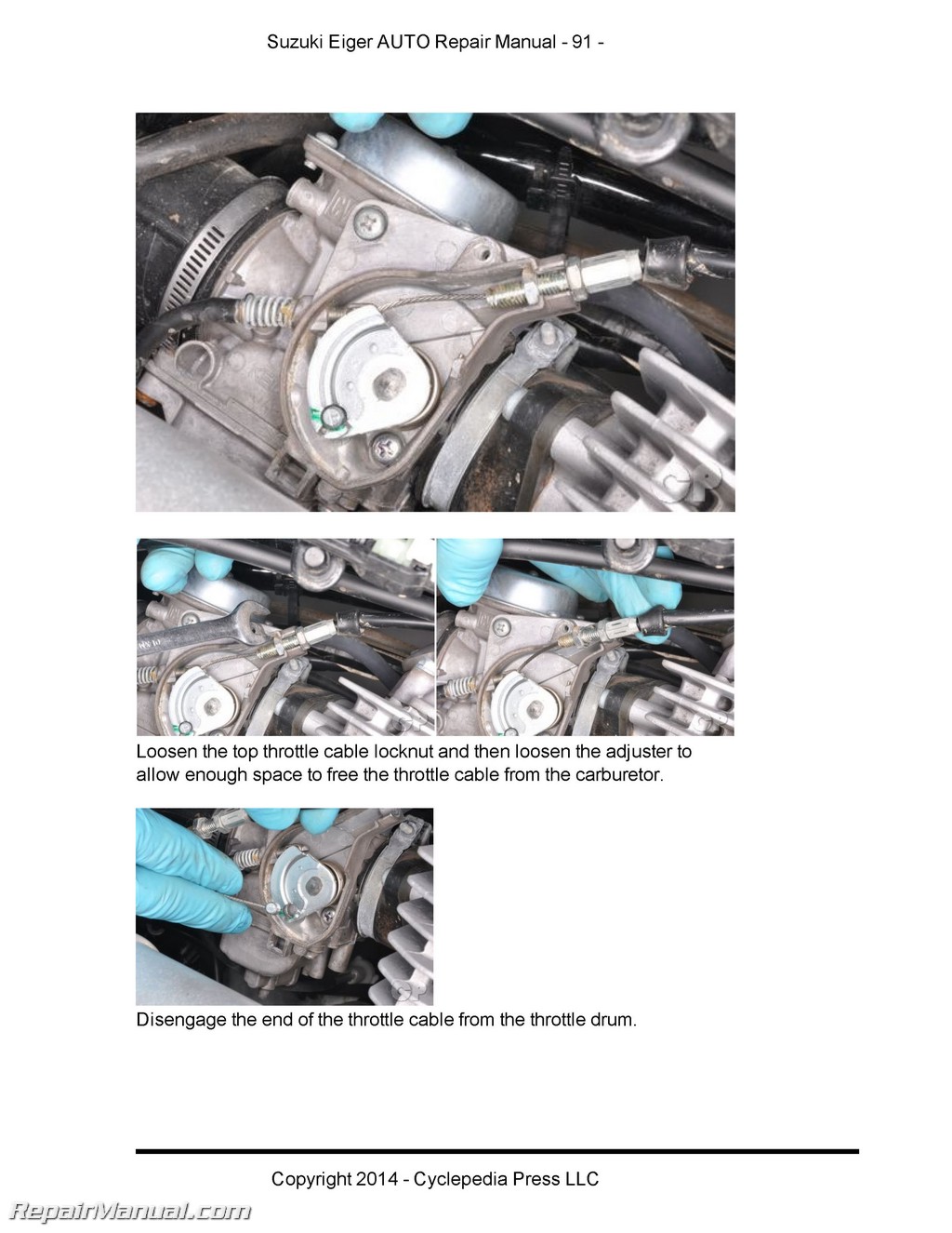 400F EIGER Service Repair Manual 2002-2007 Suzuki LT-A400
