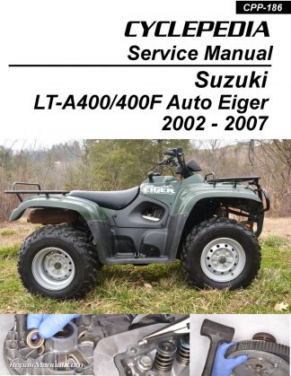 ATV Cover Camouflage Fits Suzuki Eiger 400 4x4 Manual LT-F400F 2004-2007