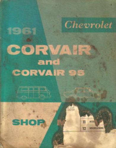 1961 Chevrolet Corvair Shop Service Repair Manual Engine Drivetrain Electrical 