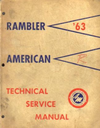 1963 AMC Rambler Technical Service Manual