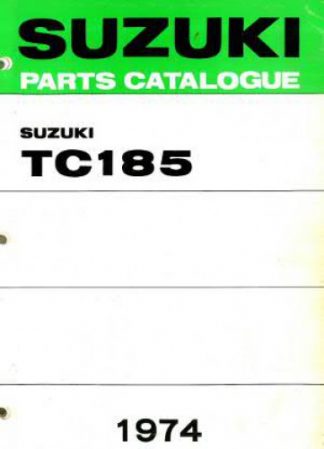 Used Official 1974 Suzuki TC185L Ranger Factory Parts Manual
