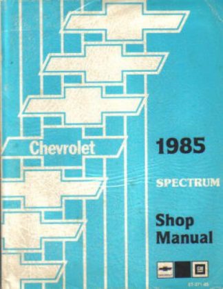 1985 Chevrolet Spectrum Service Manual