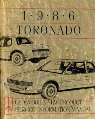 1986 Oldsmoblie Toronado New Product Information Service Manual
