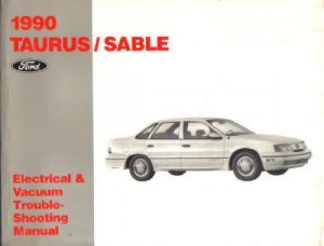 Used 1990 Ford Taurus Mercury Sable Electrical Vacuum Troubleshooting Manual