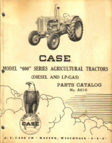 Used Case 600 Series Tractors Factory Parts Manual