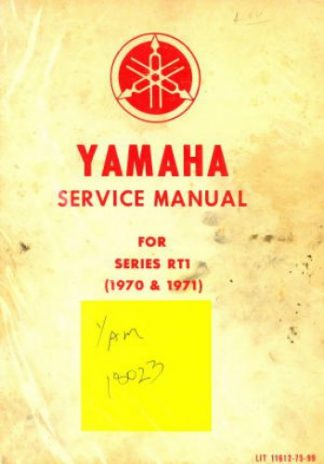 Yamaha RT1 360cc DT2 RT2 Service Manual