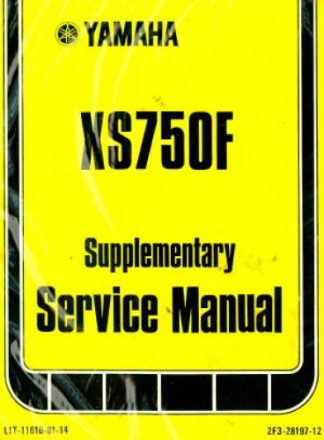 Used Official 1979 Yamaha XS750F Factory Service Manual Supplement