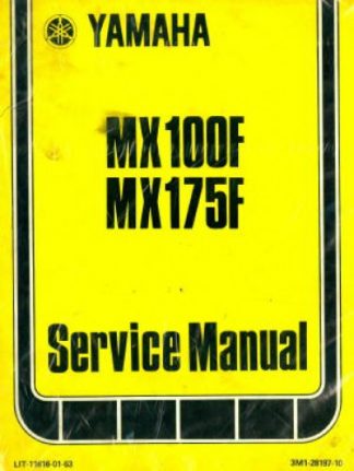 Used Official 1979 Yamaha MX100F and 1979 Yamaha MX175F Factory Service Manual