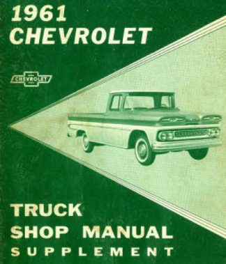Used 1961 Chevy Truck Shop Manual Supplement