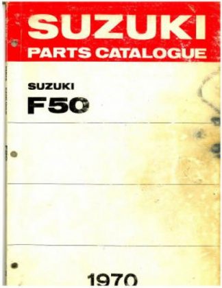 Used Official 1970 Suzuki F50 Factory Parts Manual