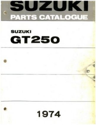 Used 1973-1974 Suzuki GT250K L Hustler Factory Parts Manual