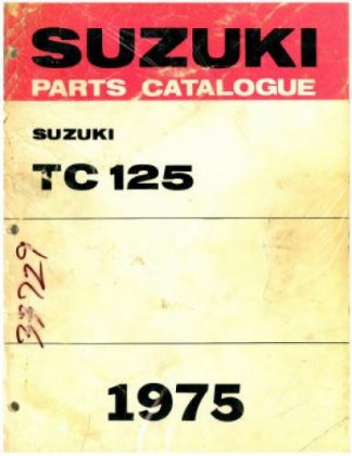 Official 1975 Suzuki TC125 Factory Parts Manual