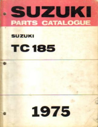 Used Official 1975 Suzuki TC185M Ranger Factory Parts Manual