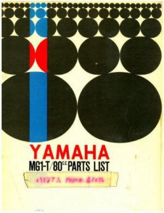 Official 1964 Yamaha MG1-T 80 Scooter Parts Manual with Price List