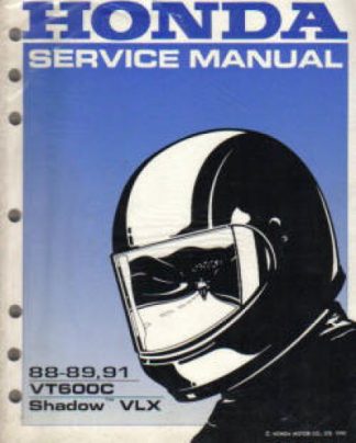 Used Official 1988-1989 1991 Honda VT600C D Service Manual