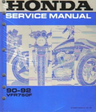 Used Official 1990-1993 Honda VFR750F Factory Service Manual