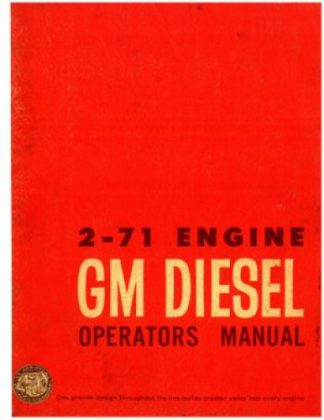 GM 2-71 Diesel Engine Operators Manual