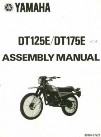 Used 1978 Yamaha DT125EE And DT175E Assembly Manual