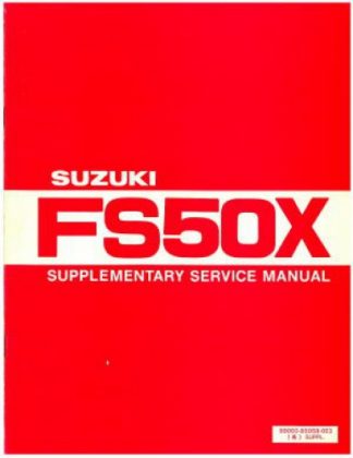 Used Official Suzuki Factory Service Manual