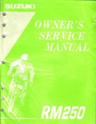 Used Official Suzuki RM250 Factory Owners Service Manual