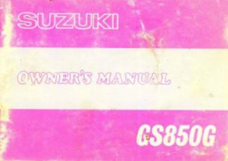 Official 1979 Suzuki GS850GN Owners Manual