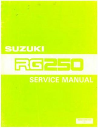 Suzuki 1985 RG250 Factory Service Manual