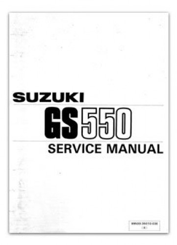 Details about   GENUINE 1984 Suzuki GS550 Dealer Service Manual 99500-35010-03E