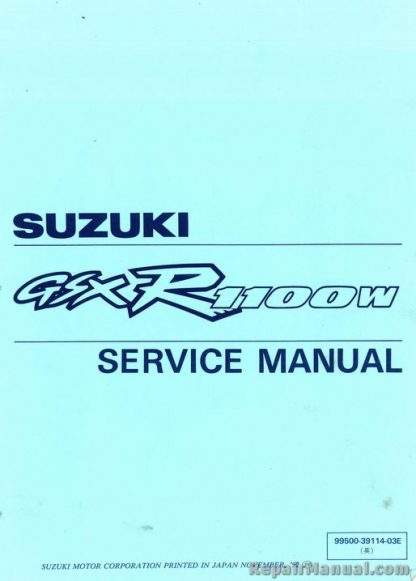 Used 1993-1997 Suzuki GSX-R1100W Motorcycle Factory Service Manual