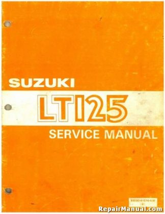 Used 1983-1987 Suzuki LT125 Quadrunner ATV Service Manual