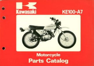 Used Official 1978 Kawasaki KE100A7 Motorcycle Parts Manual