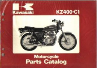 Used Official 1978 Kawasaki KZ400C1 Special Motorcycle Parts Manual