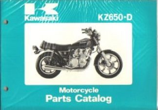 Used Official Kawasaki KZ650D Motorcycle Parts Manual