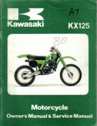 Used Kawasaki 1981 KX125-A7 Factory Owners Service Manual