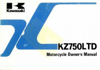 1983 Kawasaki KZ750F1 LTD Shaft Drive Owners Manual