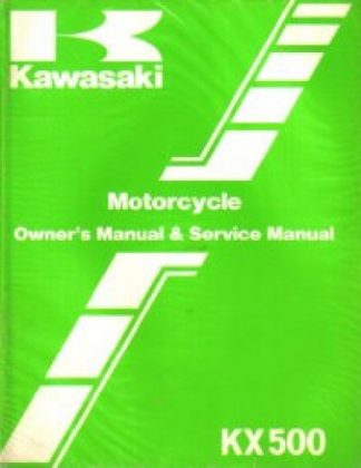 Used Kawasaki KX500 Factory Owners Service Manual