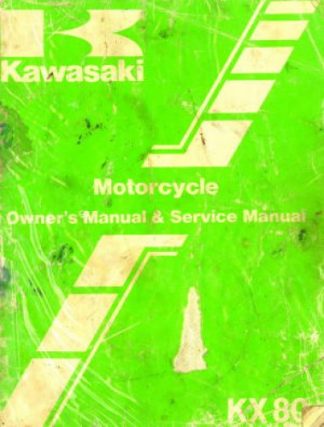 Used 1983 Kawasaki KX80 Factory Owners Service Manual