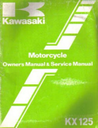 Used 1984 Kawasaki KX125C1 Factory Owners Service Manual