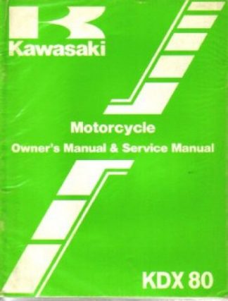 Used Official 1984 Kawasaki KDX80-C1 Owners Service Manual