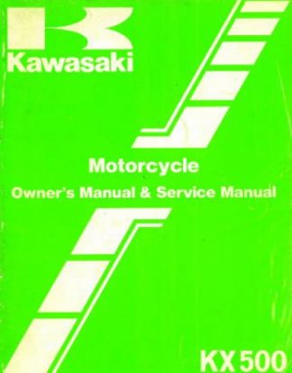 Used 1987 Kawasaki KX500C1 Factory Owners Service Manual