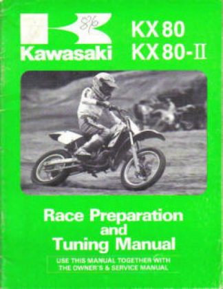 Used 1987 Kawasaki KX80 Race Preparation Tuning Manual