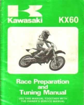 Used Official Kawasaki KX60 Race Preparation Tuning Manual